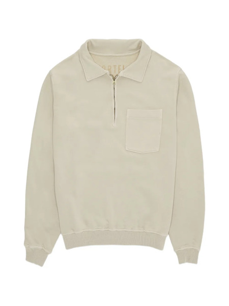  Fortela Yale Zip-collar Sweatshirt - Neutrals 