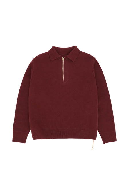  Fortela Zip-neck Wool Sweater - Red 