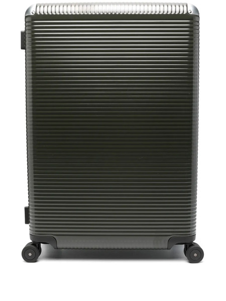  Fpm Milano Bank Light Trunk On Wheels L Suitcase - Green 