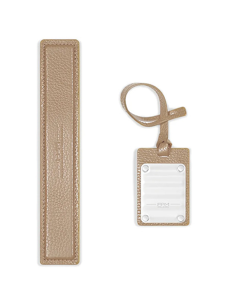  Fpm Milano Leather Luggage Handle - Neutrals 