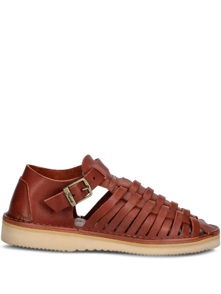  Fracap D025 Woven Strap Sandals - Red 