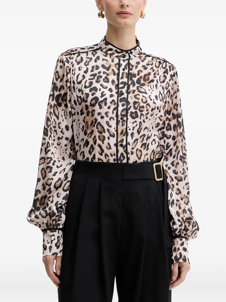  Fracomina Animal-print Blouse - Neutrals 