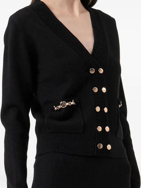  Fracomina Button Patch-pocket Cardigan - Black 