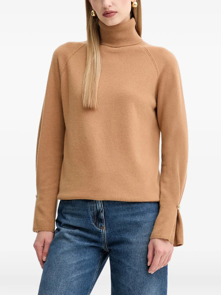  Fracomina Roll-neck Wool Sweater - Neutrals 