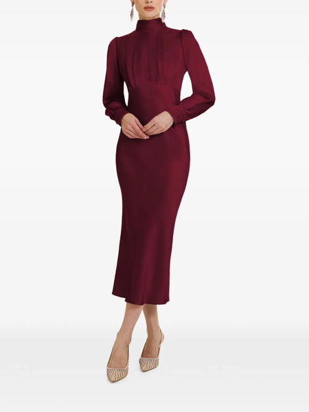 Framboise Jacob Long-sleeve Midi Dress - Red 