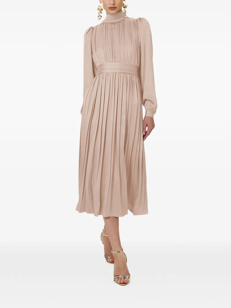  Framboise Otello Pleated Midi Dress - Neutrals 