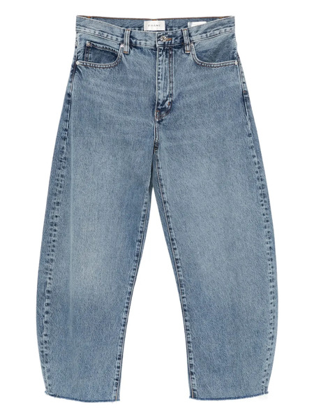  Frame Bubble Cropped Jeans - Blue 