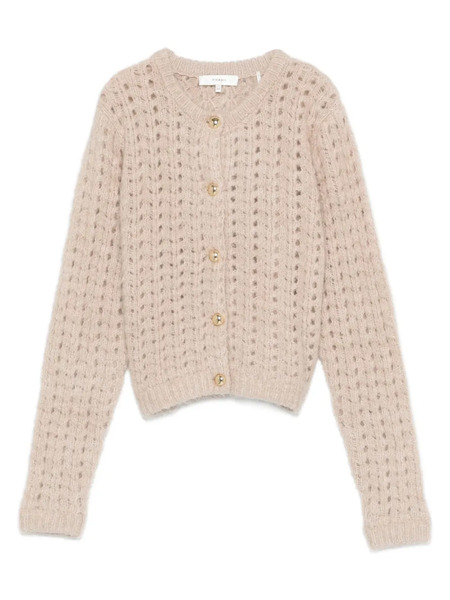  Frame Cable-knit Cardigan - Neutrals 