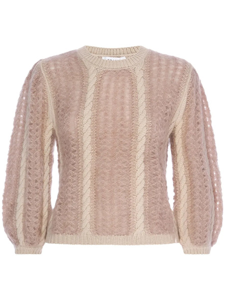  Frame Cable-knit Jumper - Pink 
