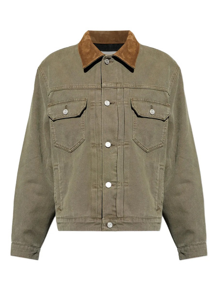  Frame Chest-pockets Collared Jacket - Green 