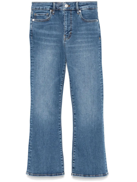  Frame Cropped Bootcut Jeans - Blue 