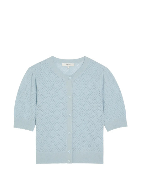  Frame Diamond Knit Cardigan - Blue 