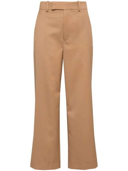  Frame Easy Slim Crop Trousers - Brown 