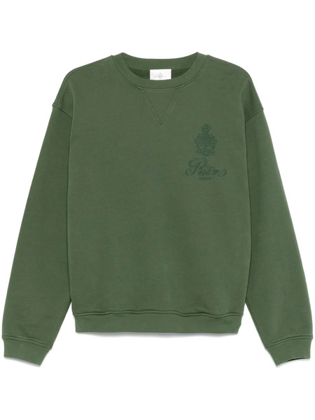  Frame Embroidered-logo Sweatshirt - Green 