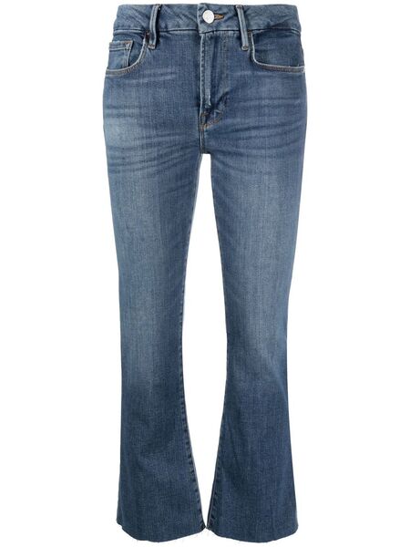  Frame Le Crop Bootcut Jeans - Blue 