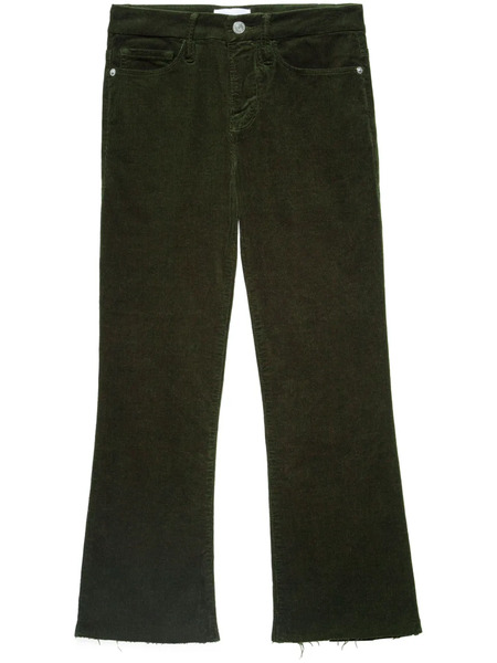  Frame Le Crop Flared Cropped Jeans - Green 