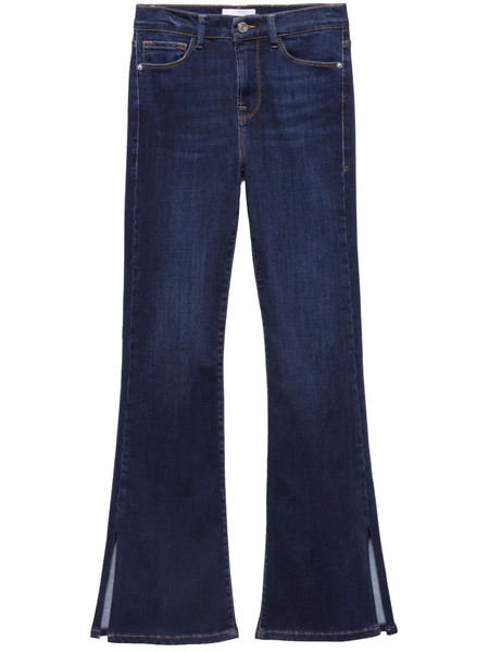  Frame Le Mini Boot Slit High-rise Flared Jeans - Blue 