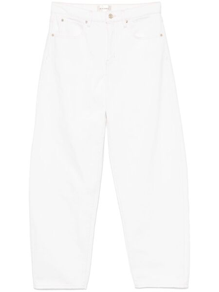  Frame Low Slung Barrel Jeans - White 