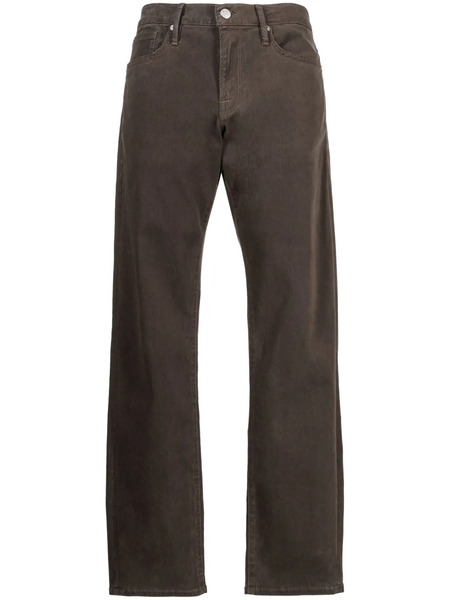  Frame Mid-rise Straight-leg Jeans - Brown 