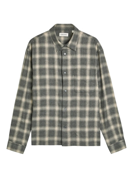  Frame Plaid-check Buttoned Shirt - Grey 