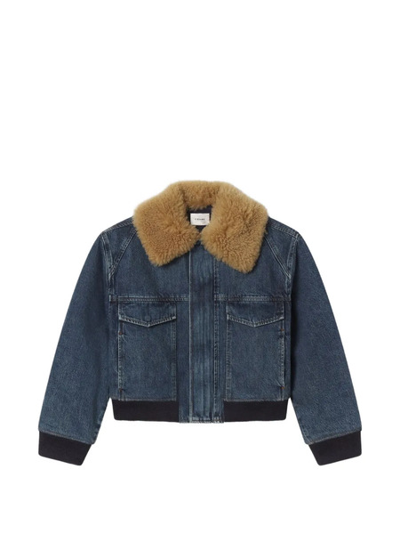  Frame Shearling-collar Jacket - Blue 