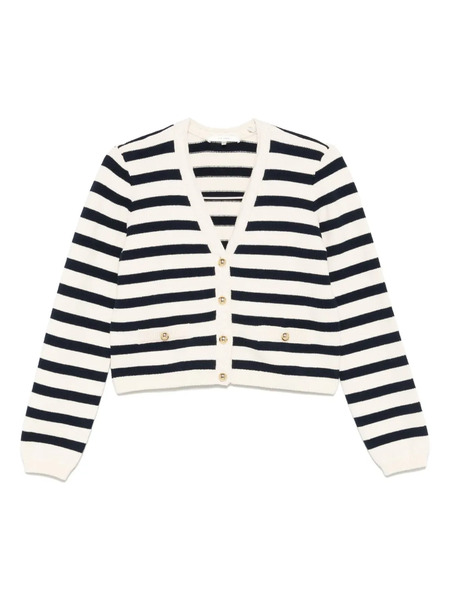  Frame Striped Cardigan - Neutrals 