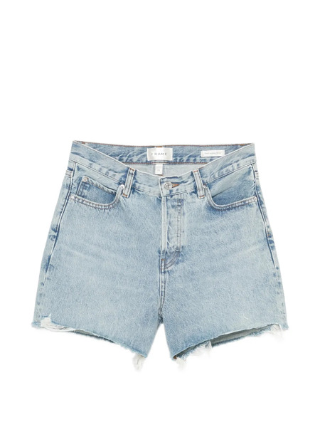  Frame The Everyday Frayed Shorts - Blue 