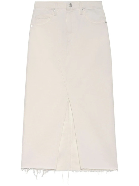  Frame The Midaxi Denim Midi Skirt - Neutrals 