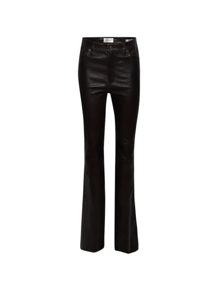  Frame The Reboot Flared Leather Trousers - Black 