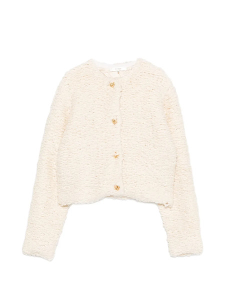  Frame The Shag Buttoned Cardigan - Neutrals 