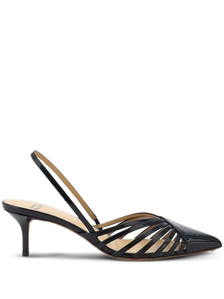  Francesco Russo Slingback Pumps - Black 