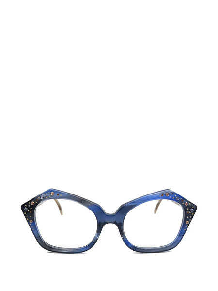  Francis Klein Geometric Embellished Glasses - Blue 