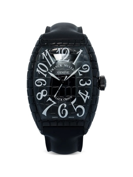  Franck Muller Croco Tono Curvex 40mm Watch - Black 