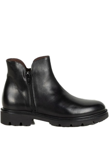  Franco Fedele Zip-up Leather Ankle Boots - Black 