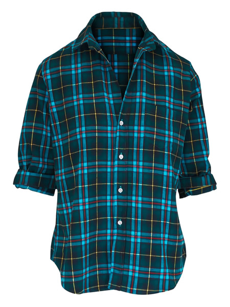  Frank & Eileen Eileen Plaid Blouse - Green 