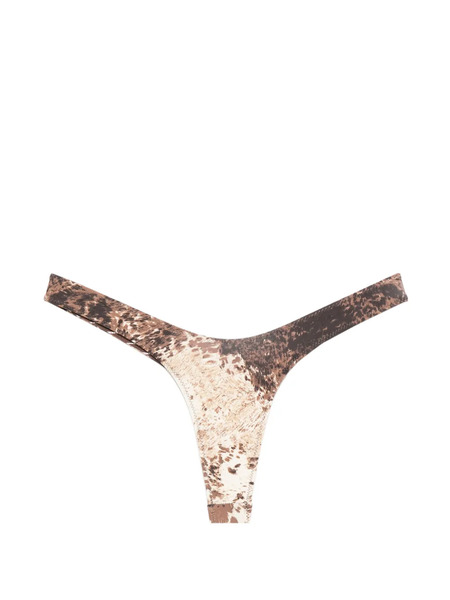  Frankies Bikinis Full Moon Reversible Bikini Bottom - Brown 