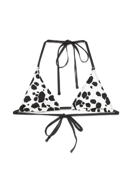  Frankies Bikinis Paradise Triangle Bikini Top - White 