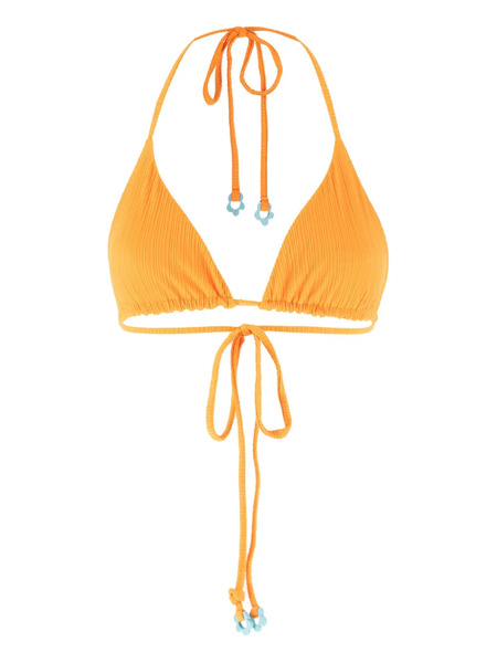 Frankies Bikinis Triangle-cup Bikini Top - Orange 