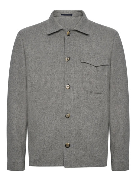  Franzese Collection Button Patch-pocket Jacket - Grey 
