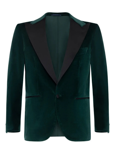 Franzese Collection Peak-lapels Blazer - Green 