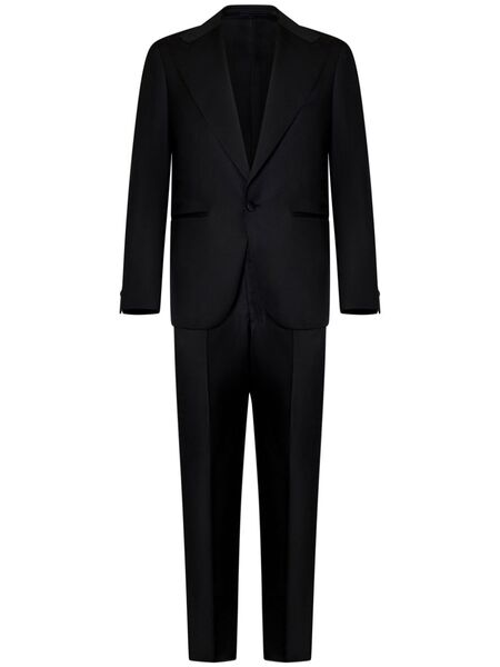  Franzese Collection Virgin Wool Suit - Black 