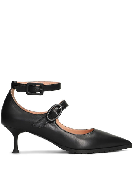  Fratelli Russo Leather Heeled Pumps - Black 
