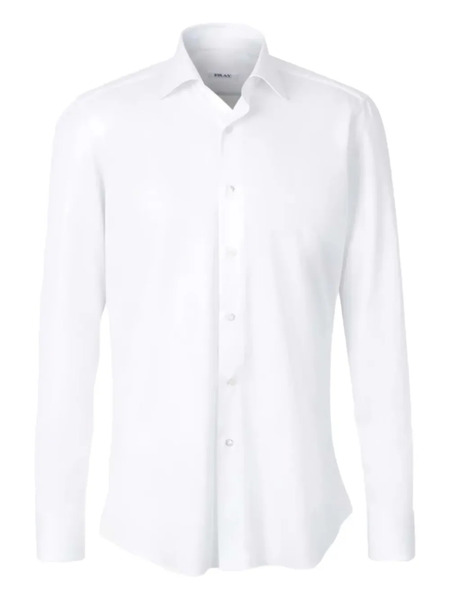  Fray Long-sleeves Shirt - White 