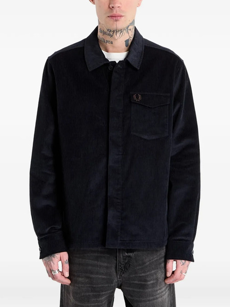  Fred Perry Corduroy Overshirt - Blue 