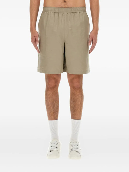  Fred Perry Elasticated Cotton Shorts - Neutrals 