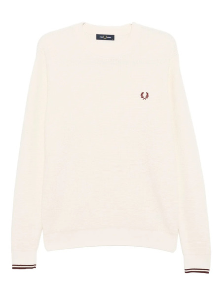  Fred Perry Embroidered-logo Jumper - Neutrals 