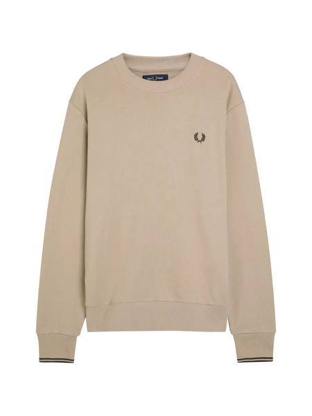  Fred Perry Embroidered-logo Sweatshirt - Neutrals 