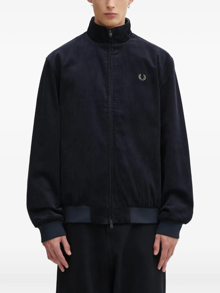  Fred Perry Logo-embroidered Corduroy Jacket - Blue 