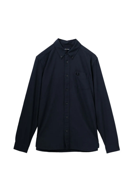  Fred Perry Logo-embroidered Shirt - Blue 