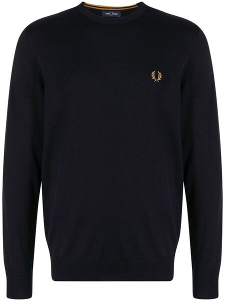  Fred Perry Logo-embroidered Sweater - Blue 
